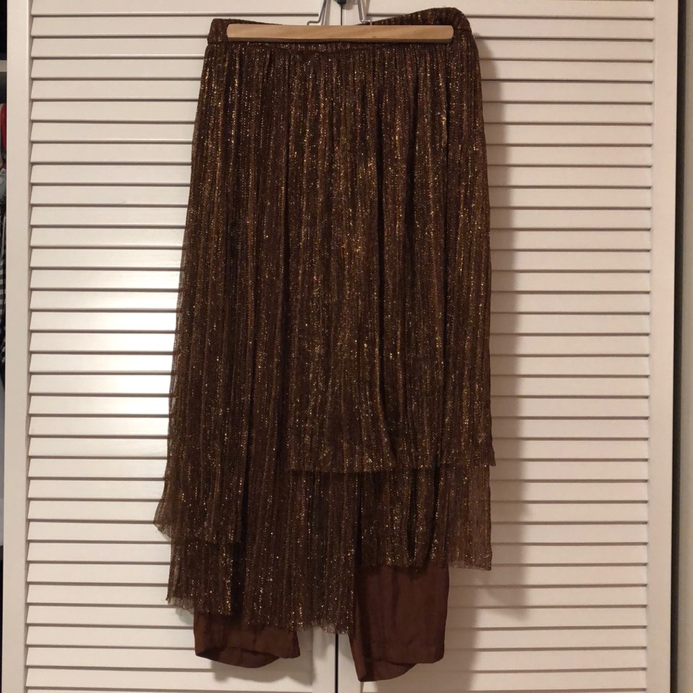 Anthropologie Maeve Glittery Skirt